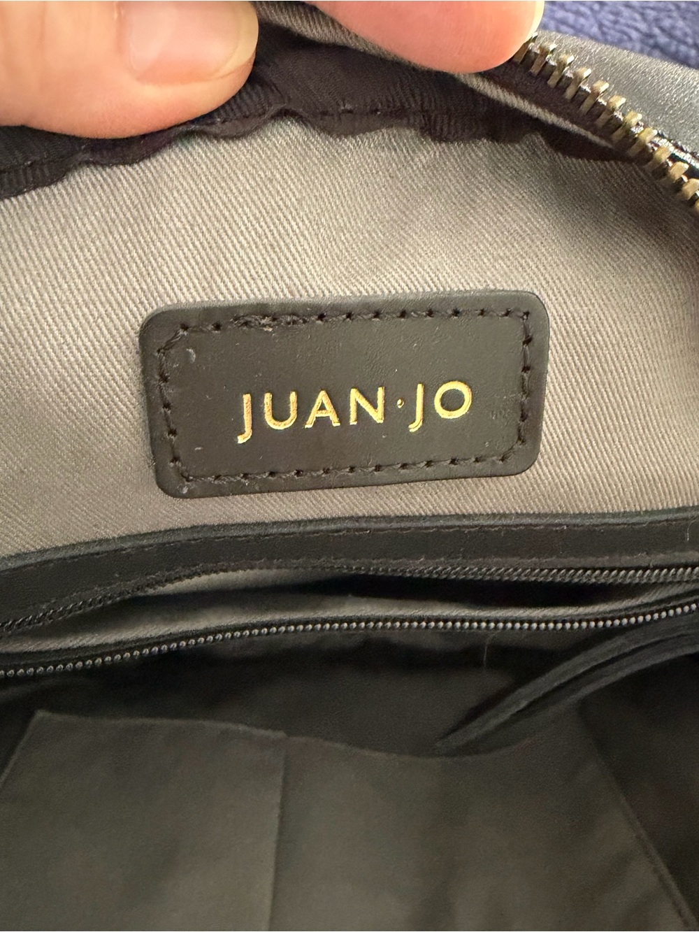 Juan Jo Black leather Round Bag - Picture 5 of 10